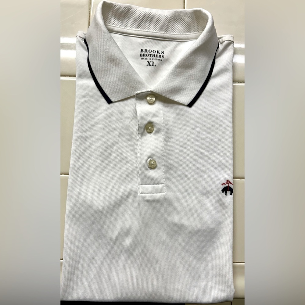 Brooks Brothers XL White Polo